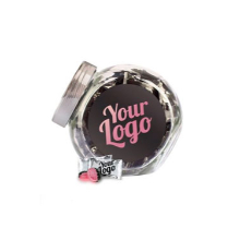 Bolcher med logo - Glaskrukke