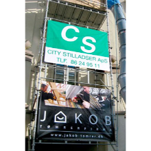 Stilladsbanner - standard størrelse